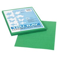 Pacon 102960 Tru-Ray 9 inch x 12 inch Holiday Green Pack of 76# Construction Paper - 50 Sheets