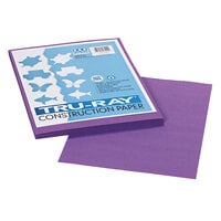 Pacon 103009 Tru-Ray 9 inch x 12 inch Violet Pack of 76# Construction Paper - 50 Sheets