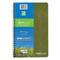 Roaring Spring 13360 Environotes Earthtones BioBased 9 1/2 inch x 6 inch 1 Subject Wirebound Notebook with Assorted Covers
