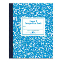 Roaring Spring 77921 7 3/4 inch x 9 3/4 inch Grade School Ruled 50 Sheet Composition Book with Blue Cover