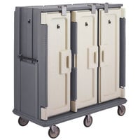 Cambro MDC1520T30191 Granite Gray 3 Compartment Meal Delivery Cart 30 Tray