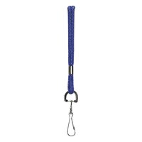 BaumGartens 68903 SICURIX 36 inch Blue Nylon Rope-Style Lanyard with Hook