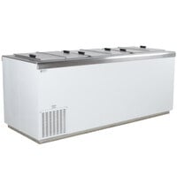 Excellence HFF-12HC 81 inch Flip Lid Ice Cream Dipping Cabinet
