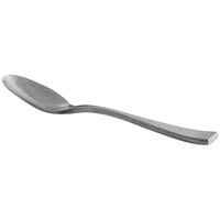 Oneida T576SDEF Lexia 7 1/4 inch 18/10 Stainless Steel Extra Heavy Weight Oval Bowl Soup / Dessert Spoon - 12/Case