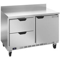 Beverage-Air WTRD48AHC-2 48 inch Compact Worktop Refrigerator - 1 Door / 2 Drawers