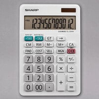 Sharp EL-334WB 4 3/8 inch x 6 5/8 inch 12-Digit Professional Desktop Calculator