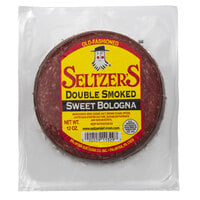Seltzer's Lebanon Bologna 12 oz. Pack Double Smoked Sliced Sweet Bologna