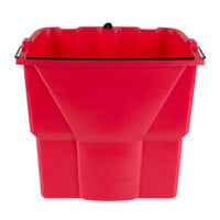 Rubbermaid 2064907 WaveBrake® 18 Qt. Red Dirty Water Bucket