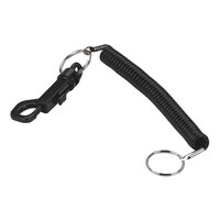 SecurIT 04992 36 inch Black Flexible Coil 'N Clip Wearable Key Organizer