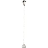 Barfly M37072 15 3/4 inch Stainless Steel Bar Spoon with Strainer