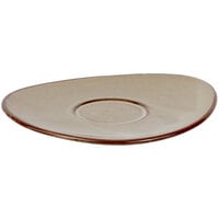 Bon Chef 2300054P Tavola Harbour 6 1/4 inch Porcelain Tea Cup Saucer Plate - 12/Case