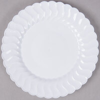 Fineline Flairware 206-WH 6 inch White Plastic Plate - 180/Case