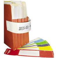 Tabbies 68815 9 5/8" x 2" White File Pocket Handle - 48/Pack