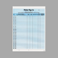 Tabbies 14531 8 1/2" x 11 5/8" Blue Patient Sign-In Label Form - 125/Pack