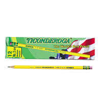 Dixon Ticonderoga 13885 Yellow Barrel Hard Pencil F #2.5   - 12/Pack