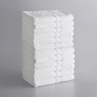 Lavex Standard 24 inch x 50 inch Cotton/Poly Bath Towel 10.5 lb. - 12/Pack