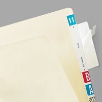 Tabbies 58385 3 1/2" x 2" Clear Top Tab Self-Adhesive Label / File Folder Protector - 500/Box