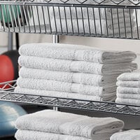 Lavex Lodging Economy 24 inch x 48 inch 100% Cotton Bath Towel 8 lb.   - 12/Pack