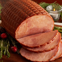 Kunzler 5 lb. Old Fashioned Smoked Boneless Ham - 5/Case