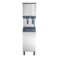 Scotsman HID312A-1 Meridian 16 1/4 inch Air Cooled Nugget Ice Machine with 12 lb. Bin, Water Dispenser, and Equipment Stand - 115V, 260 lb.