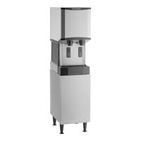 Scotsman HID312A-1 Meridian® 16 1/4" Air Cooled Nugget Ice Machine with 12 lb. Bin, Water Dispenser, and Equipment Stand - 115V, 260 lb.