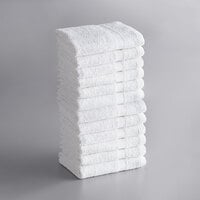Lavex Lodging Economy 16 inch x 27 inch 100% Cotton Hand Towel 3.5 lb. - 12/Pack