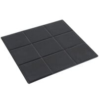 Bon Chef 52001BLK EZ Fit Black Sandstone Half-Size Tile