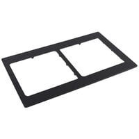 Bon Chef 52047BLK EZ Fit Black Bonstone Full Size Tile with Two Cutouts for 9501