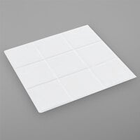 Bon Chef 52001PWHT EZ Fit White Sandstone Half-Size Tile