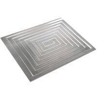 Bon Chef 52103 EZ Fit Rectangle Stainless Steel 1 1/2-Size Tile
