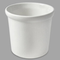 Bon Chef 9203SWHT 2 Qt. White Sandstone Finish Cast Aluminum Salad Dressing Bowl / Condiment Pot