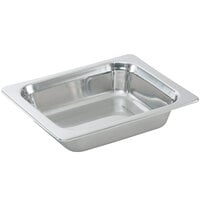 Vollrath 8230705 Miramar® 1/2 Size Mirror-Finished Stainless Steel Steam Table Food Pan - 2 3/4" Deep