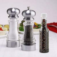 Chef Specialties 96856 7 inch Lehigh Acrylic Pepper Mill and Salt Shaker Set