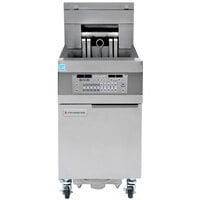 Frymaster 11814EF Oil Conserving 60 lb. Electric Floor Fryer with SMART4U Lane Controls and Filtration System - 208V, 3 Phase, 17 kW