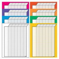 Trend T-73901 22" x 28" Vertical Incentive Chart in Assorted Colors - 8/Pack
