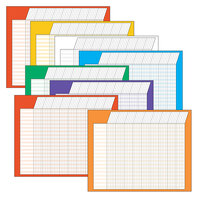 Trend T-73902 28" x 22" Horizontal Incentive Chart in Assorted Colors - 8/Pack