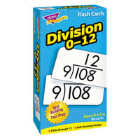 Trend T-53106 3 inch x 6 inch Division Flash Cards 0-12