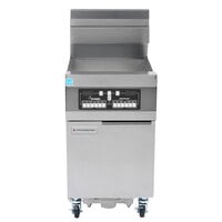 Frymaster 11814GF Oil Conserving 63 lb. Liquid Propane Floor Fryer with CM3.5 Controls and Filtration System -119,000 BTU
