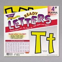Trend T79743 Ready Letters 4 inch Yellow Cutout Playful Combo Set - 216/Set