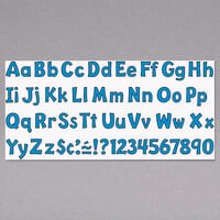 Trend T79744 Ready Letters 4 inch Blue Cutout Playful Combo Set - 216/Set