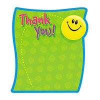 Trend T72030 5 inch x 5 inch 50-Sheet Thank You Note Pad