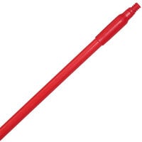 Carlisle 41225EC05 Sparta Spectrum 48 inch Red Threaded Fiberglass Broom / Squeegee Handle