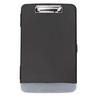 Universal UNV40319 1/2 inch Capacity 8 1/2 inch x 11 inch Black Storage Clipboard with Pen Compartment