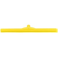Carlisle 4156804 Sparta Spectrum 24 inch Yellow Double Foam Floor Squeegee with Plastic Frame