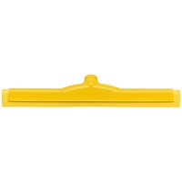 Carlisle 4156704 Sparta Spectrum 18 inch Yellow Double Foam Floor Squeegee with Plastic Frame