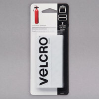 Velcro® 90200 Industrial Strength 4 inch x 2 inch Hook and Loop White Fasteners - 2/Pack