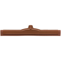 Carlisle 4156701 Sparta Spectrum 18 inch Brown Double Foam Floor Squeegee with Plastic Frame