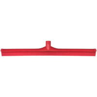 Carlisle 3656805 Sparta Spectrum 24 inch Red Single Blade Rubber Squeegee with Plastic Frame