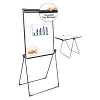 Universal UNV43030 29 inch x 41 inch Foldable Dry Erase Easel with Double-Sided White Board