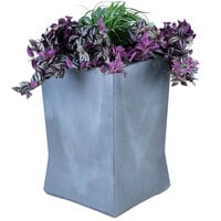 Commercial Zone 724466 ModTec 22" x 22" Gunmetal Satin Large Square Planter